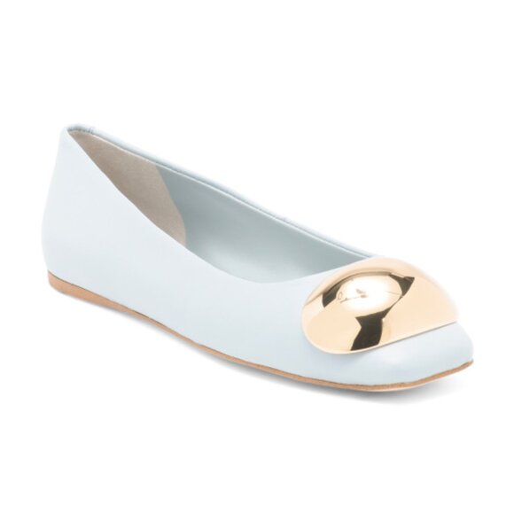 NEW FRANCO SARTO Leather Amaya Flats in blue for women 1225 3m7 - Picture 9 of 11